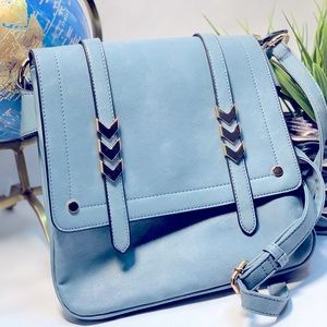 Blue cross body Bag